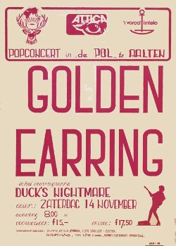 Golden Earring show announcement Aalten - De Pul November 14, 1981